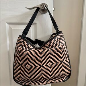 Cole Haan NWT Black & Vachetta Hobo Bag